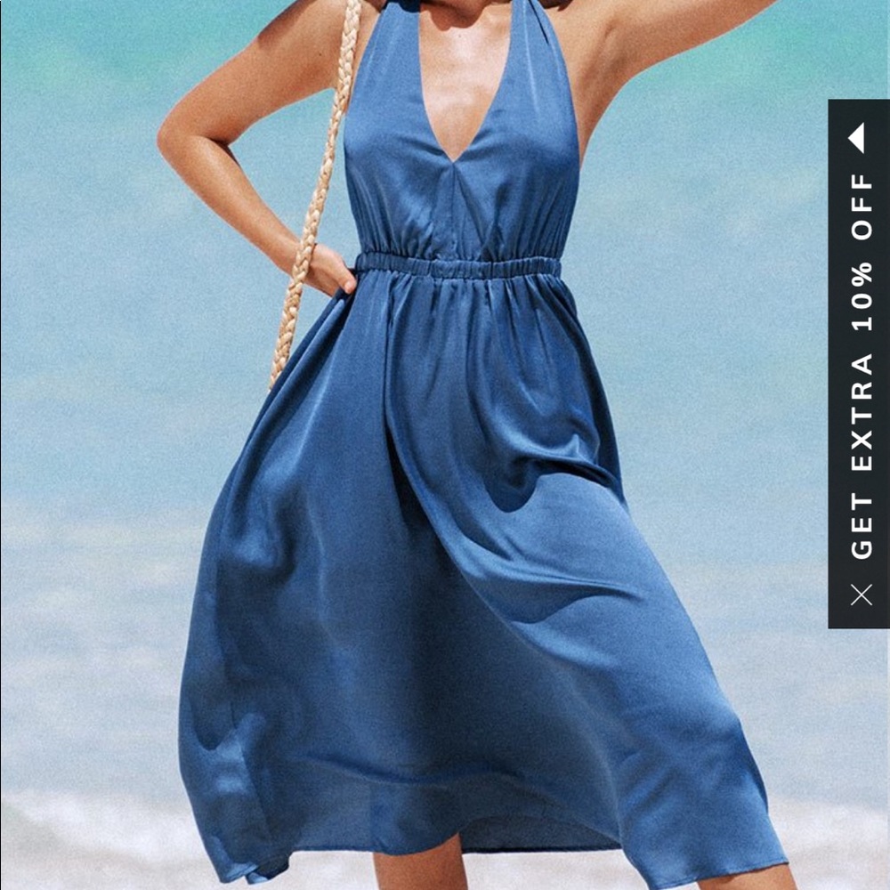Cupshe Lainey Halter Neck Backless Dress - XS